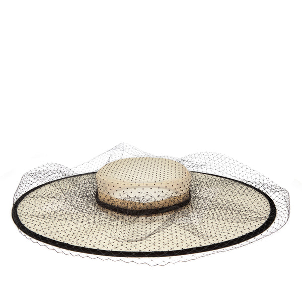 Stephen Jones - Women's Hayworth Hat - (Natural/Black)