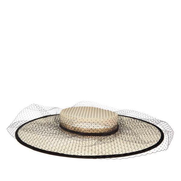 Stephen Jones - Women's Hayworth Hat - (Natural/Black)