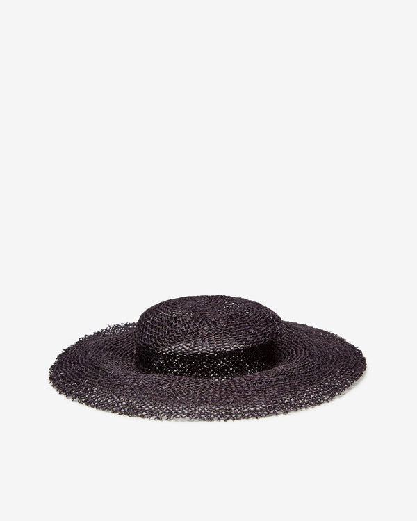 Scha - Women's Traveler Short Unique Woven Hat - (Black)
