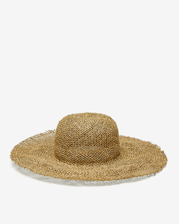 Scha - Women's Traveler Short Unique Woven Hat - (Natural)
