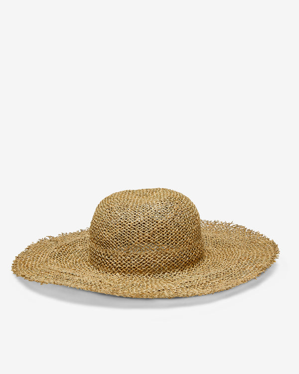 Scha - Women's Traveler Short Unique Woven Hat - (Natural)