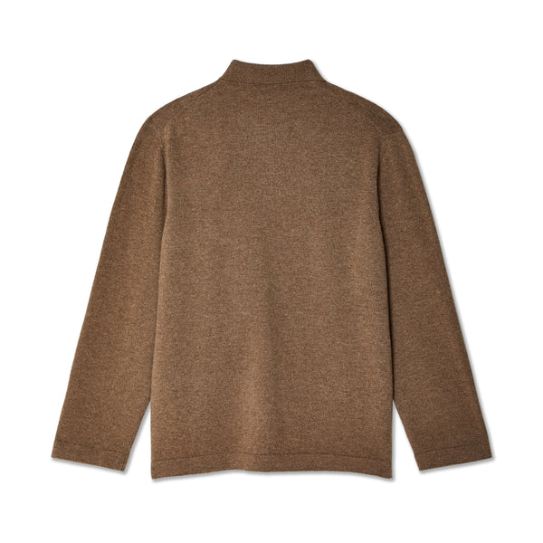 Evan Kinori - Men's Cashmere Button Down - (Dark Beige)