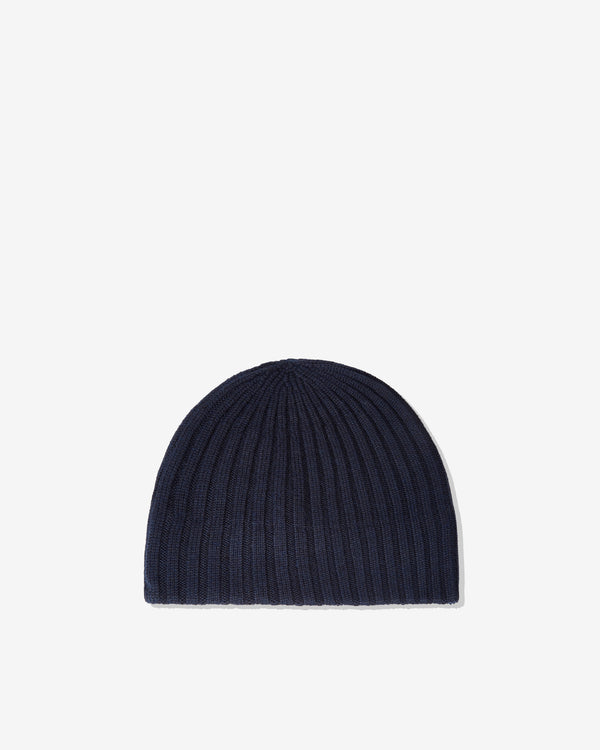 Mature Ha - Women's Slant Cutting Knit Cap - (Dark Navy)