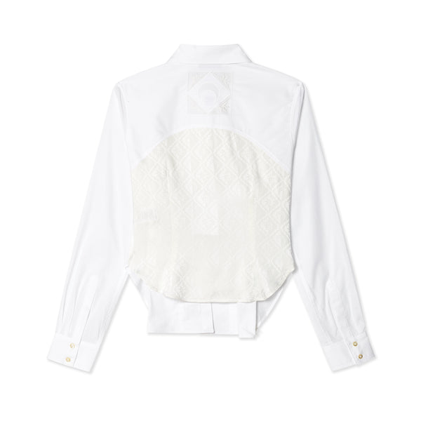 Marine Serre - Women's Household Linen Shirt - (White)