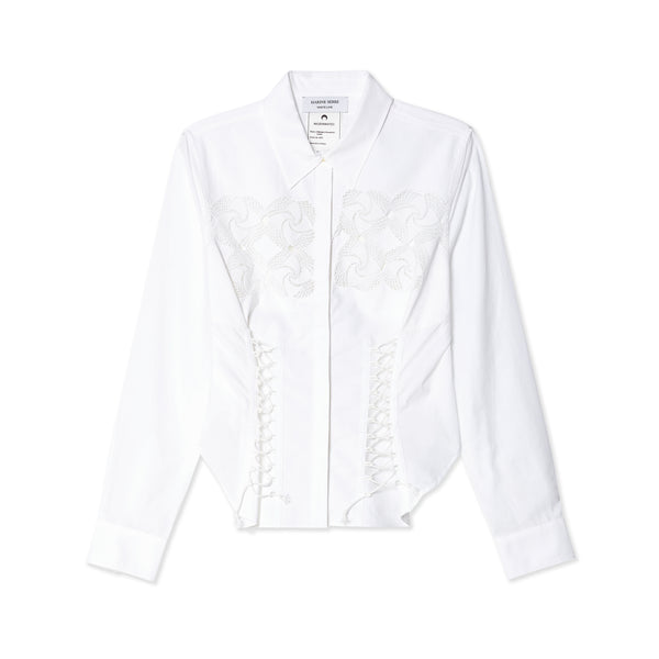 Marine Serre - Women's Household Linen Shirt - (White)