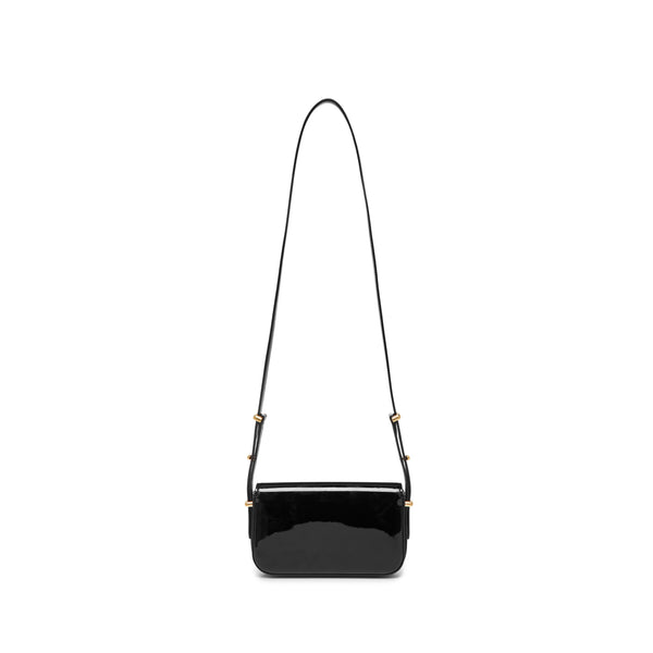 Prada - Women's Patent Leather Shoulder Bag - (Black)