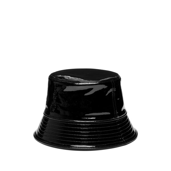Prada - Women's Patent Leather Bucket Hat - (Black)