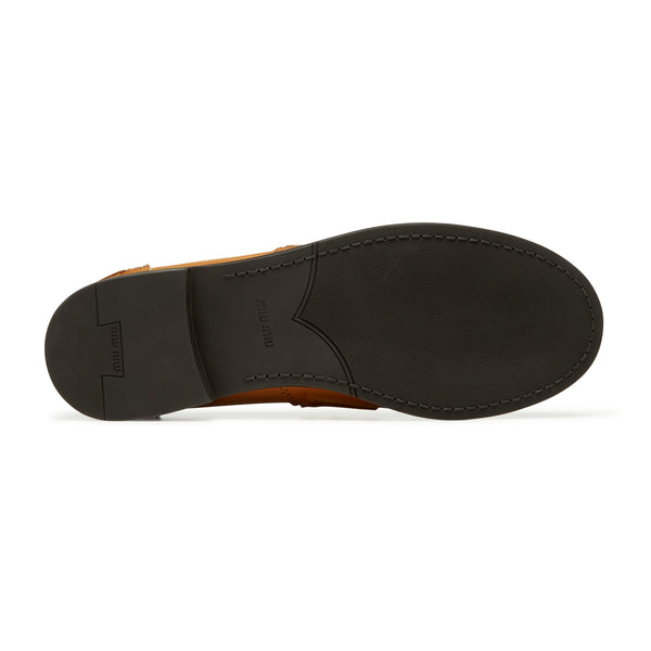 Miu Miu - Women's Vintage Effect Loafers - (Natural)
