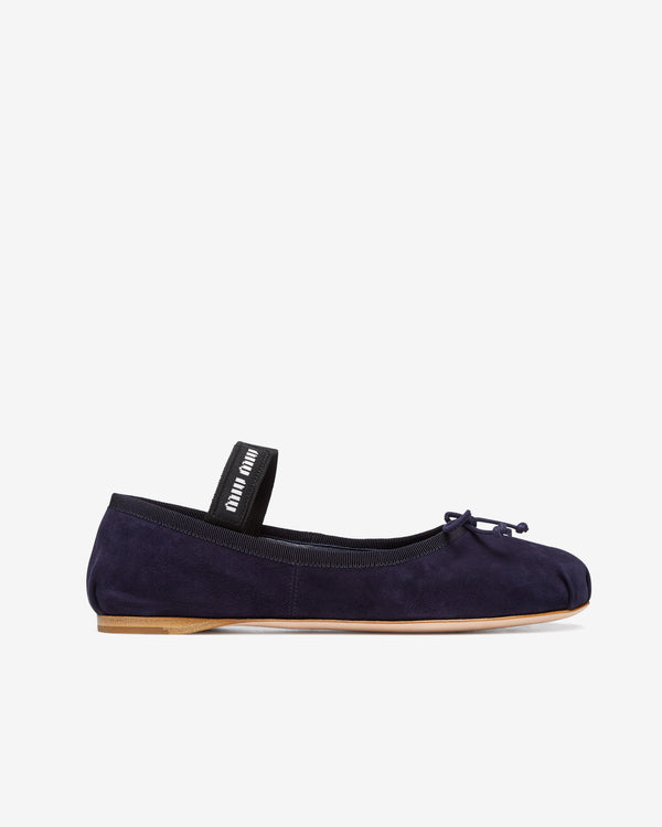 Miu Miu - Women's Ballerina Shoe - (Navy)