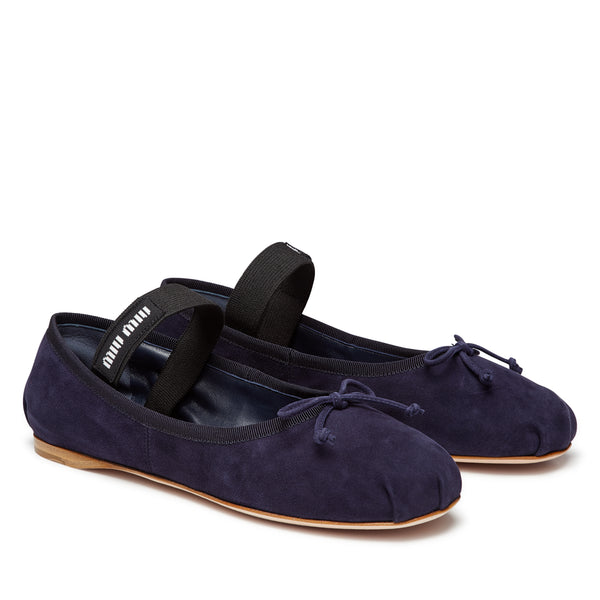 Miu Miu - Women's Ballerina Shoe - (Navy)