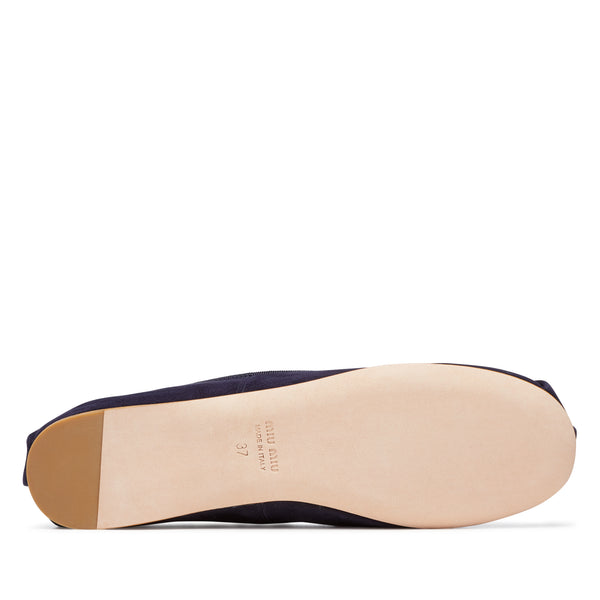 Miu Miu - Women's Ballerina Shoe - (Navy)