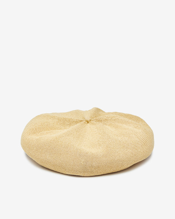 Mature Ha - Women's Beret Top Gather Big - (Wheat)