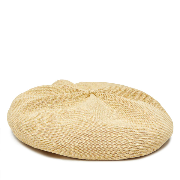 Mature Ha - Women's Beret Top Gather Big - (Wheat)