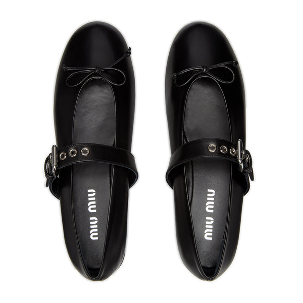 Miu Miu - Women's Ballerina Shoe - (Black)