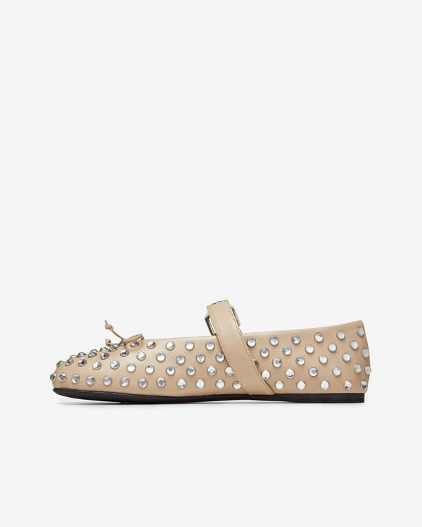 Miu Miu - Women’s Ballerina Shoe - (Travertine)