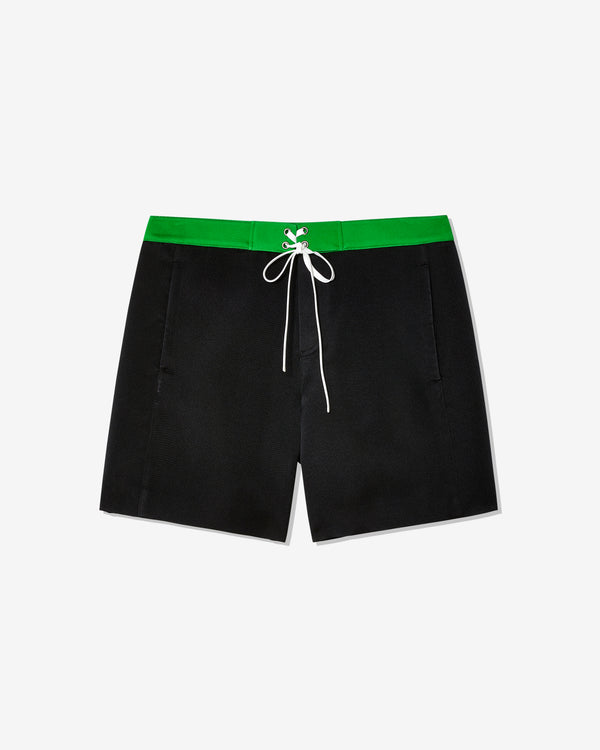 Miu Miu - Women's Satin Bermudas - (Green/Black)