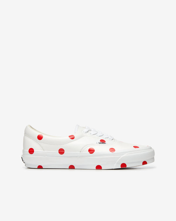 CDG Girl - Women's Vans Polka Dot Sneakers - (White/Red)
