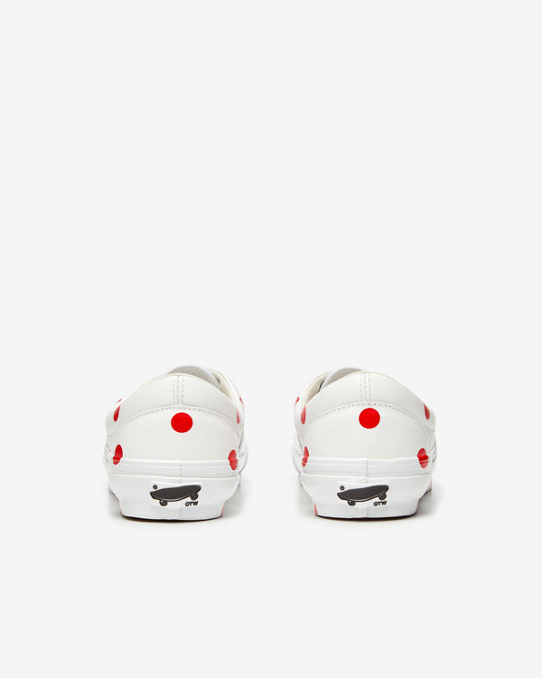 CDG Girl - Women's Vans Polka Dot Sneakers - (White/Red)