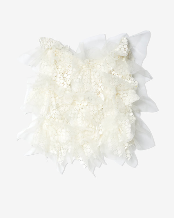 Róisín Pierce - Women's Floating Little Fleurs Top - (Ivory)