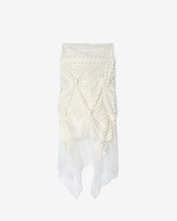 Róisín Pierce - Women's Floating Fleur Skirt - (Ivory)