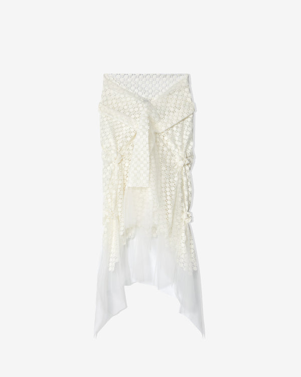 Róisín Pierce - Women's Floating Fleur Skirt - (Ivory)