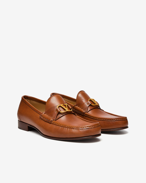 Valentino - Men's V-Logo Signature Buffalo Loafer - (Tobacco)