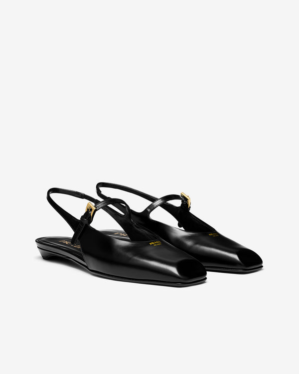 Prada - Women's Slingback Flat - (Black)