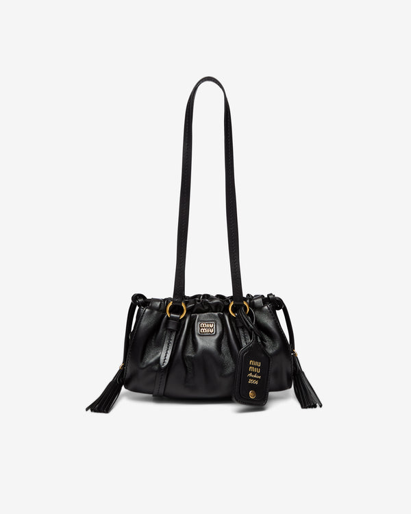 Miu Miu - Women's Joie Nappa Leather Mini Bag - (Black)