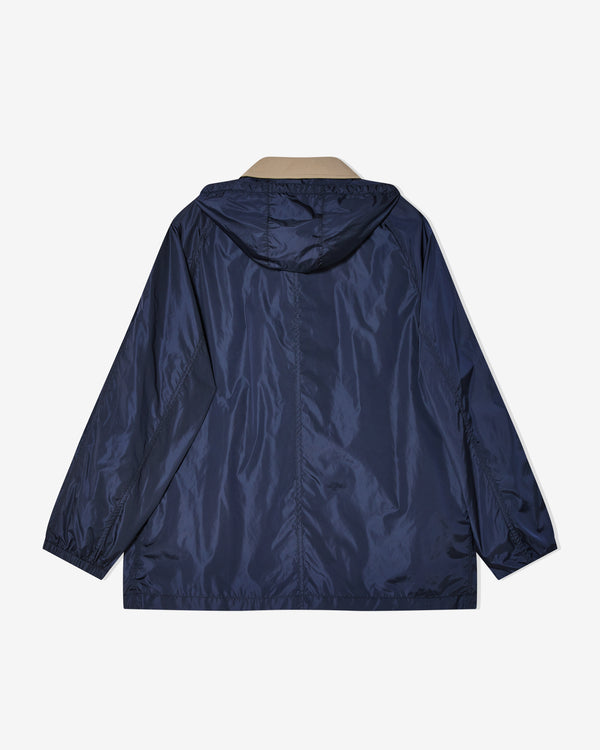 Miu Miu - Women's Panama Cotton and Technical Pongé Blouson Jacket - (Clay/Navy)