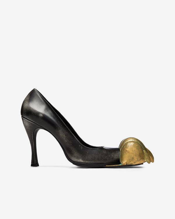 Women's History Museum - Women's Brass Paw Heels - (Black/Gold)