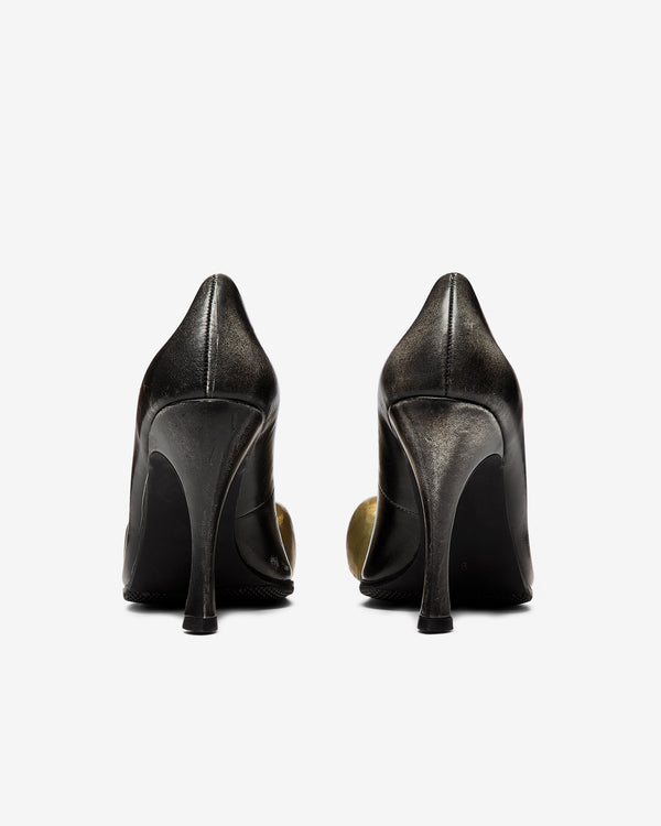 Women's History Museum - Women's Brass Paw Heels - (Black/Gold)