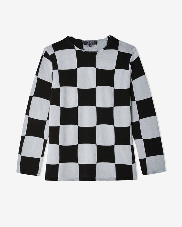 Black Comme des Garçons - Check Sweater - (Black/White)
