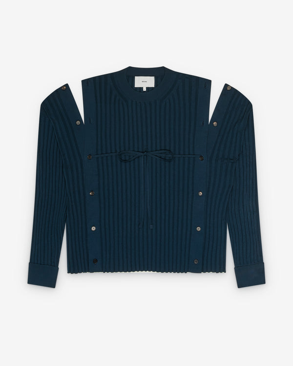 Setchu - Men's Button Jumper - (Navy)