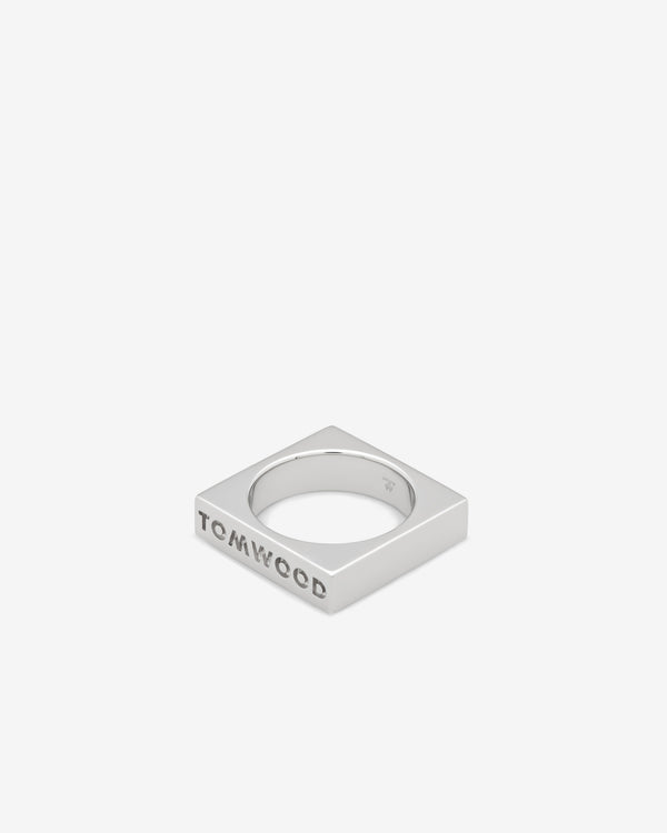 Tom Wood - Women's Square Ring - (Silver)