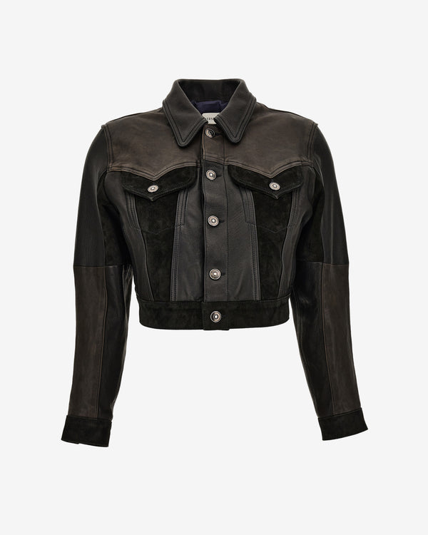Versace - Women's Leather Slim Blouson - (Black)