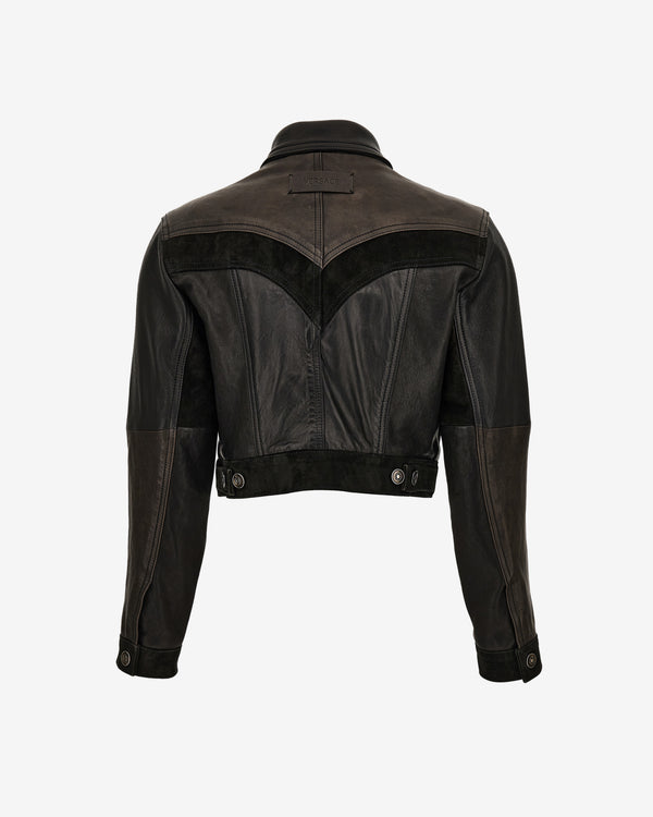 Versace - Women's Leather Slim Blouson - (Black)