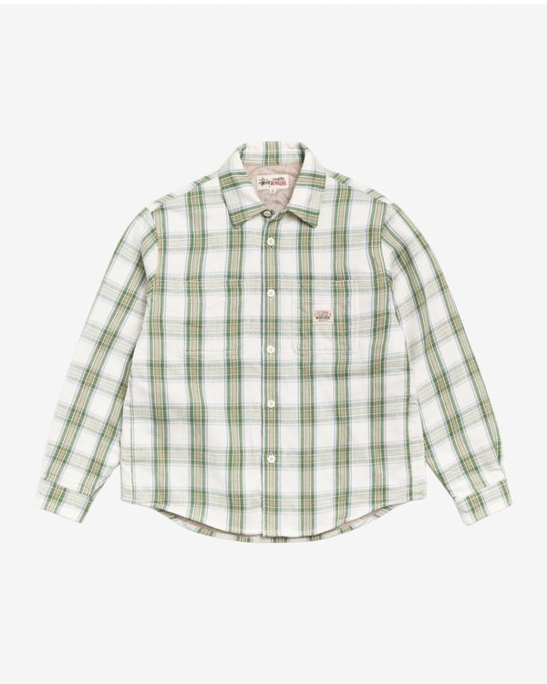 Stüssy - Men's Lau Plaid Shirt Jacket - (Off White)