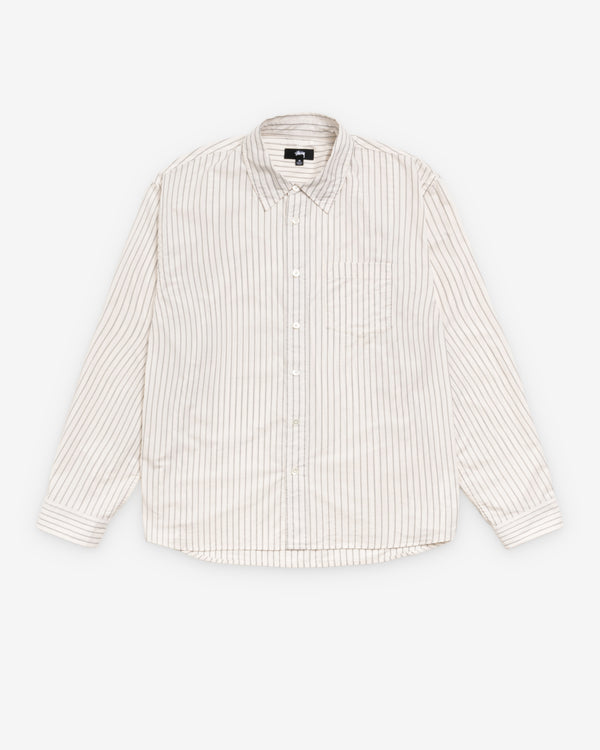 Stüssy - Men's Standard Long Sleeve Shirt - (Stripe)