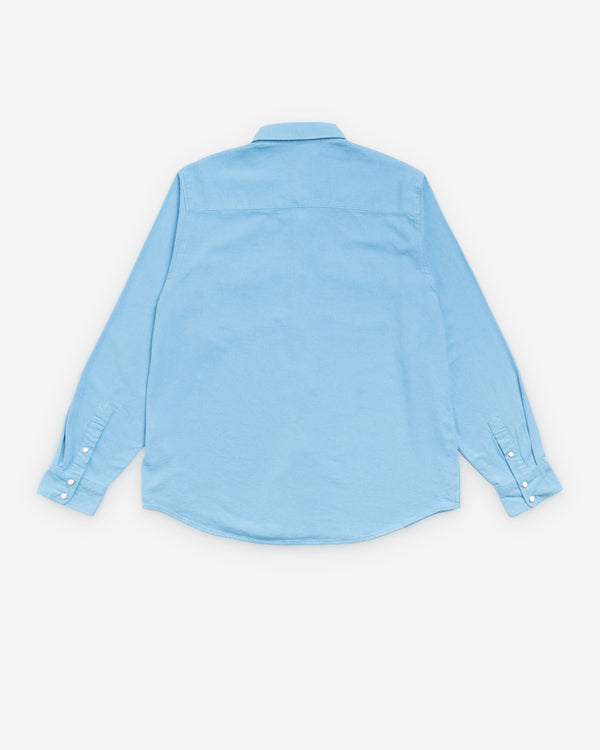 Stüssy - Men's Cotton Silk Western Shirt - (Blue)