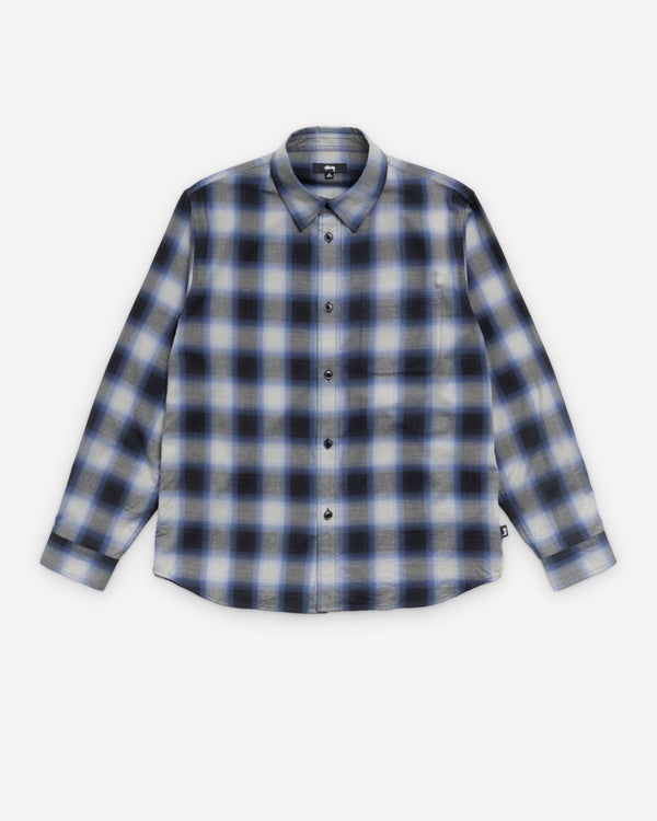 Stüssy - Men's Beach Ombre Plaid Shirt - (Black)