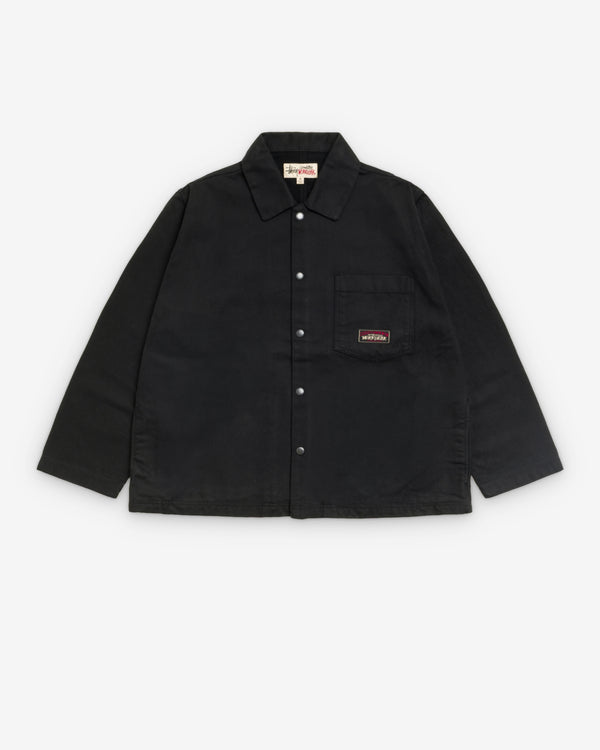 Stüssy - Men's Canvas Work Overshirt - (Black)
