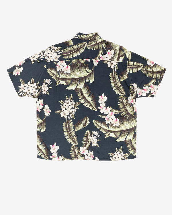 Stüssy - Men's Hawaiian Floral SS Shirt - (Black)