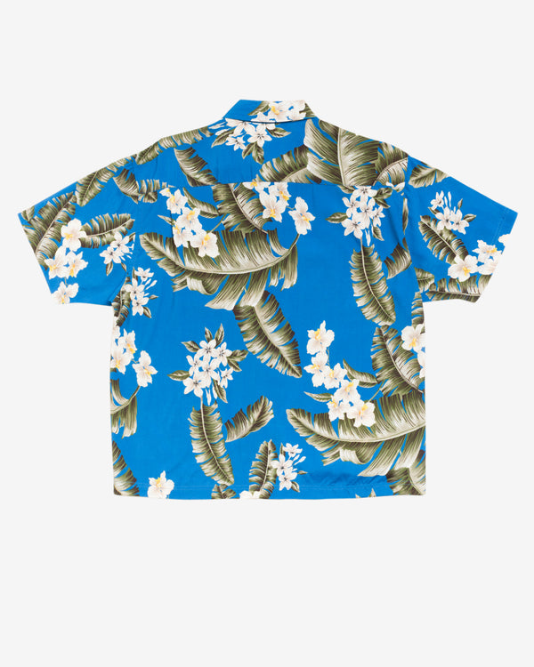 Stüssy - Men's Hawaiian Floral SS Shirt - (Blue)