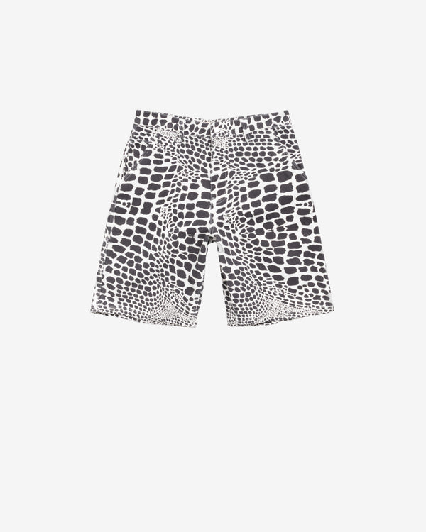 Stüssy - Men's Work Short Canvas - (White Snake Skin)