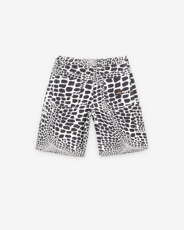 Stüssy - Men's Work Short Canvas - (White Snake Skin)