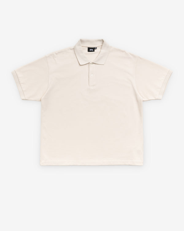 Stüssy - Men's Classic Pique Polo - (Off White)