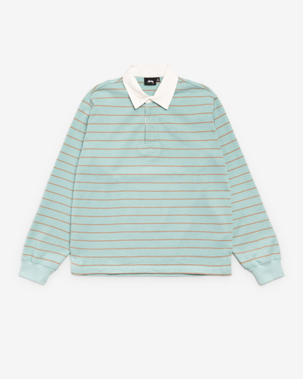 Stüssy - Men's Striped Rugby - (Blue)