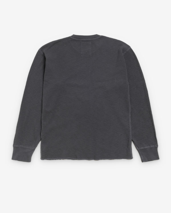 Stüssy - Men's Pigment Dyed Long Sleeve Thermal - (Faded Black)