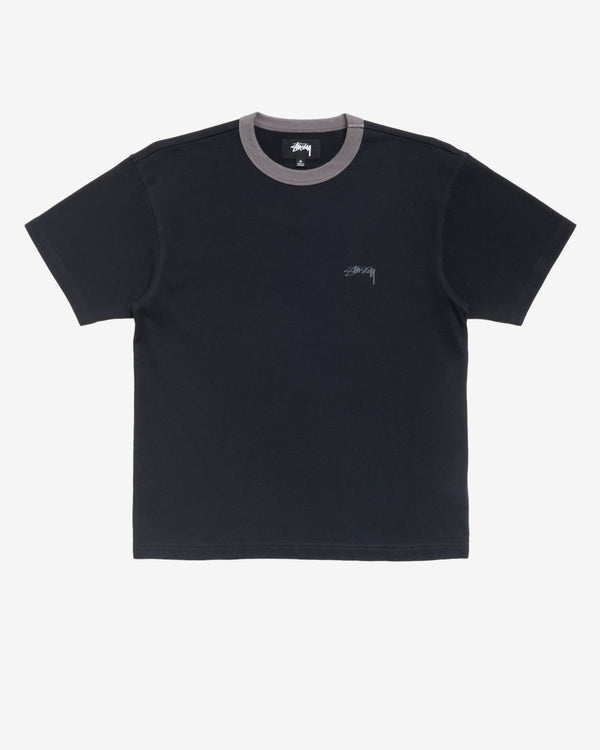 Stüssy - Men's SS Ringer Tee - (Black)