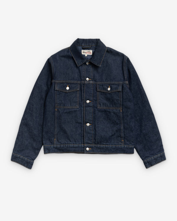 Stüssy - Men's Lined Denim Trucker - (Rinsed Indigo)